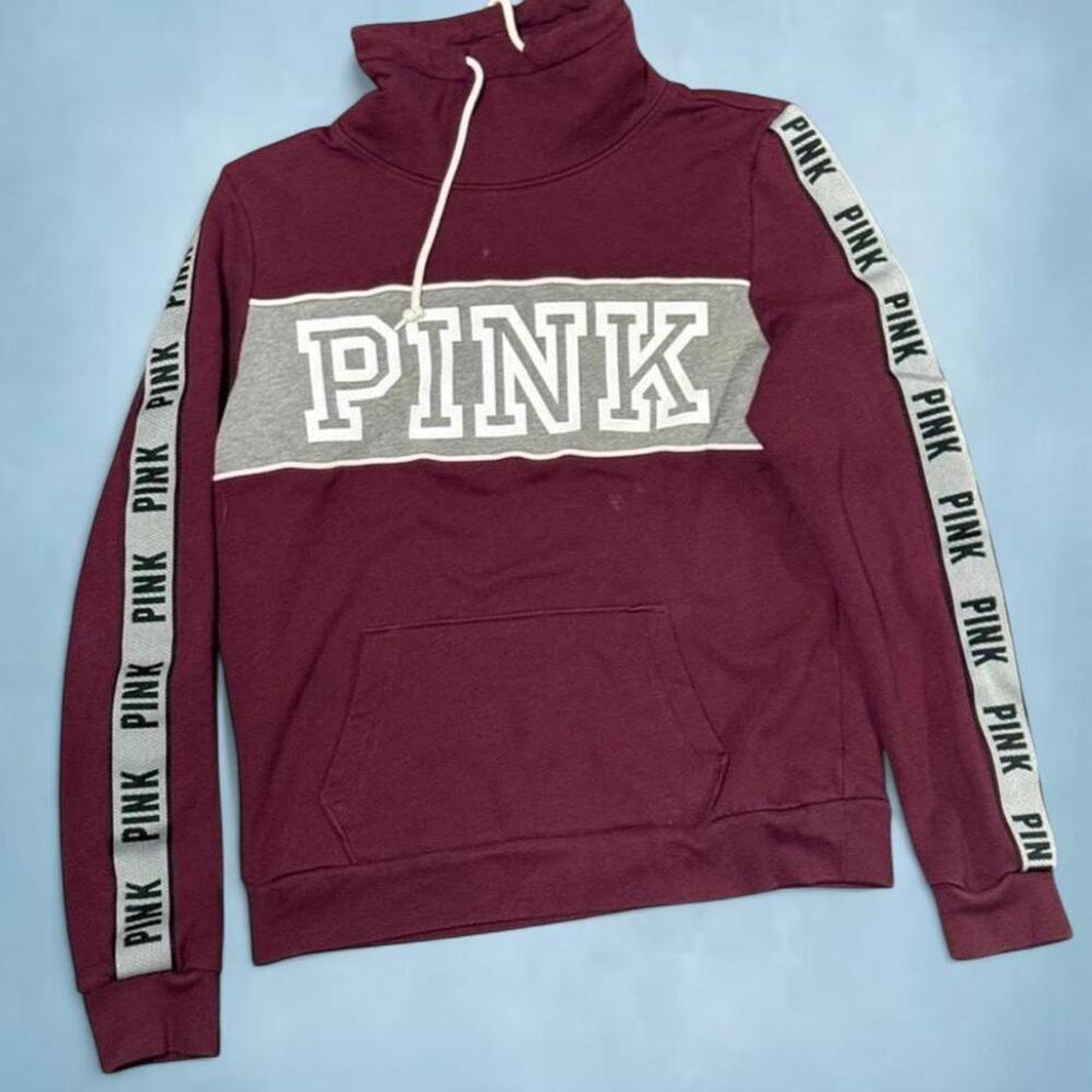 Victorias secret pink burgundy pullover
